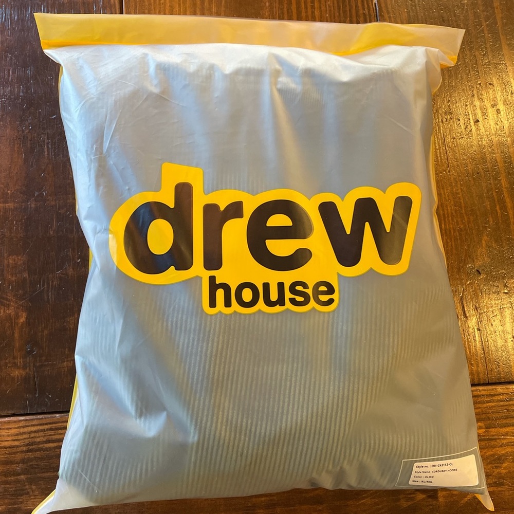 Drew house green corduroy hoodie (BRAND NEW)